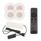 Spot încastrat pentru foișor din aluminiu alb, Dico, 3W, LED 2700K, IP65, con telecomando