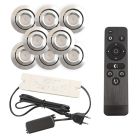 Spot încastrat pentru foișor din aluminiu crom, Rona, 3W, LED 2700K, IP44, con telecomando