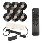Spot încastrat pentru foișor din aluminiu negru, Rona, 3W, LED 2700K, IP44, con telecomando