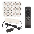 Spot încastrat pentru foișor din aluminiu alb, Rona, 3W, LED 2700K, IP44, con telecomando
