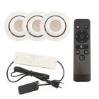 Spot încastrat pentru foișor din aluminiu alb, Rona, 3W, LED 2700K, IP44, con telecomando
