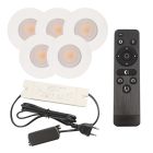 Spot încastrat pentru foișor din aluminiu alb, Dico, 3W, LED 2700K, IP65, con telecomando