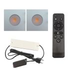 Spot încastrat pentru foișor din aluminiu crom, Dico, 6W, LED 2700K, IP65, con telecomando