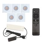 Spot încastrat pentru foișor din aluminiu alb, Dico, 15W, LED 2700K, IP65, con telecomando