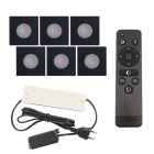 Spot încastrat pentru foișor din aluminiu negru, Dico, 18W, LED 2700K, IP65, con telecomando