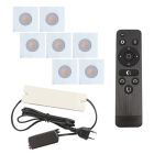 Spot încastrat pentru foișor din aluminiu alb, Dico, 21W, LED 2700K, IP65, con telecomando