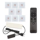 Spot încastrat pentru foișor din aluminiu alb, Rona, 24W, LED 2700K, IP44, con telecomando