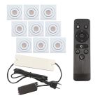 Spot încastrat pentru foișor din aluminiu alb, Rona, 27W, LED 2700K, IP44, con telecomando