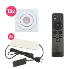Spot încastrat pentru foișor din aluminiu alb, Rona, 39W, LED 2700K, IP44, con telecomando