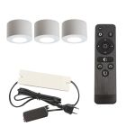 Aplică tavan pentru foișor din aluminiu albă, Vasso, 9W, LED 2700K, IP44, con telecomando