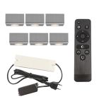 Aplică tavan pentru foișor din aluminiu crom, Fredo, 18W, LED 2700K, IP44, con telecomando