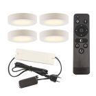Iluminat sub dulapuri din aluminiu alb, Sana, 3W, LED 2700K, con telecomando