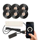 Spot încastrat pentru foișor din aluminiu negru, Rona, 3W, LED 2700K, IP44