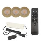 Spot încastrat pentru foișor din aluminiu alamă, Dico, 3W, LED 2700K, IP65, con telecomando