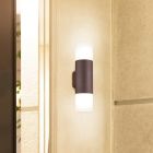 Lampă exterior modernă ruginie, Fjelso, IP44
