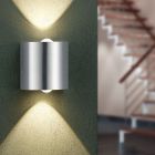 Aplică de perete up down nichel din metal, Alwyn, 3,2W, LED 3000K