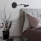 Aplică de perete modernă neagră, Sinbad, 8W, LED 3000K