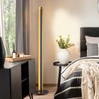 Lampadar modern negru, Baruch, 15W, LED 3000K, con întrerupător