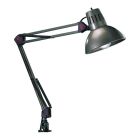 Lampă de birou gri din metal, Kinshasa, con întrerupător