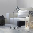 Lampă de masă nichel din sticlă, Laysha, 4,7W, LED 3000K, con întrerupător