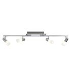 Spot LED de tavan gri din sticlă, Morely, 4,3W, LED 3000K