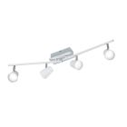 Spot LED de tavan alb din sticlă, Laysha, 6W, LED 3000K
