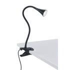 Spot cu clemă negru din plastic, Yelaisa, 3W, LED 3000K, con întrerupător