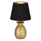 Lampă de masă din ceramică aurie, Monsted, con întrerupător