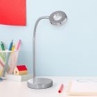 Lampă de birou modernă crom, Daley, 4W, LED 3000K, con întrerupător