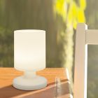 Lampă de masă copii albă din plastic, Wiesje, 1,5W, LED 3000K, IP44, con întrerupător