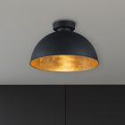 Lampă de tavan industrială neagră, Lyndee