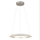 Lustră modernă nichel, Jiry, 34W, LED white switch, dimmabil în 3 trepte