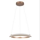 Lustră modernă maro, Jiry, 34W, LED white switch, dimmabil în 3 trepte
