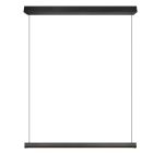Lustră modernă neagră, Wishal, 29W, LED white switch, dimmabil în 3 trepte