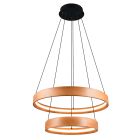 Lustră lemn modernă, Nassima, 37W, LED 3000K, dimmabil în 3 trepte