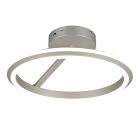 Plafonieră modernă nichel, Jiry, 34W, LED white switch, dimmabil în 3 trepte