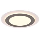Lampă de tavan modernă nichel, Frans, 42W, LED reglabil de la alb cald la alb rece, con telecomando
