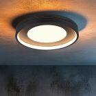 Lampă de tavan modernă neagră, Flory, 36W, LED 3000K