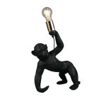 Lampă de masă neagră din plastic, Macaca