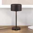 Lampă de masă modernă neagră, Dustin, 1,5W, LED 3000K, cu întrerupător tactil