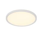Lampă de tavan modernă albă, Jeltje, 18W, LED reglabil de la alb cald la alb rece, con telecomando