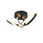 Plafonieră design neagră, Wiard, 7W, LED 3000K