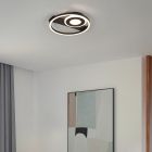 Lampă de tavan design neagră, Jantuano, 22W, LED 3000K
