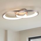 Lampă de tavan modernă nichel, Ersan, 25W, LED 3000K