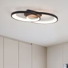 Lampă de tavan modernă neagră, Ersan, 25W, LED 3000K