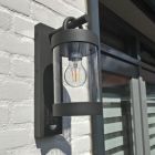 Aplică exterior cu senzor de mișcare modernă antracit, Sambesi, IP44