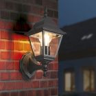Lampă exterior clasică neagră, Lavina, IP44