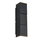Aplică de perete up down modernă neagră, Lok, 3W, LED 3000K