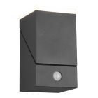 Aplică exterior cu senzor de mișcare modernă antracit, Liron, 7W, LED 3000K, IP54