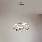 Lustră pentru masă de dining modernă nichel, Elyse, 60W, LED white switch